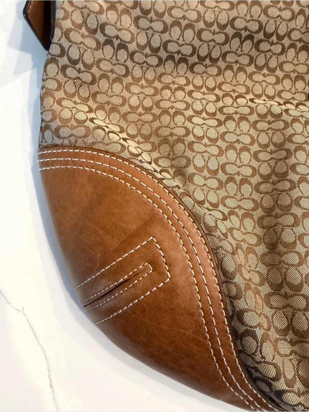 Coach Vintage Y2K Signature Hobo Handbag
